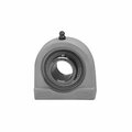 Ami Bearings SINGLE ROW BALL BEARING - 40MM STAINLESS SET SCREW BLACK TAPPED BASE PILLOW BLOCK MUCTBL208B